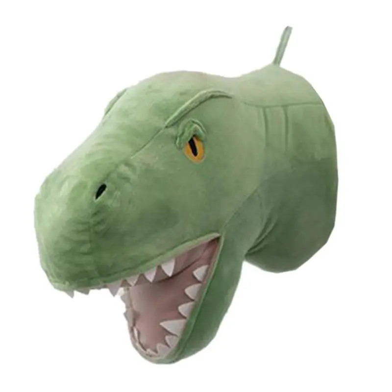 3D Animacinių filmų Gyvūnų Galvos Dinozaurų Įdaryti Pliušinis Žaislas, skirtas Vaikų Kambario Sienų Dekoras