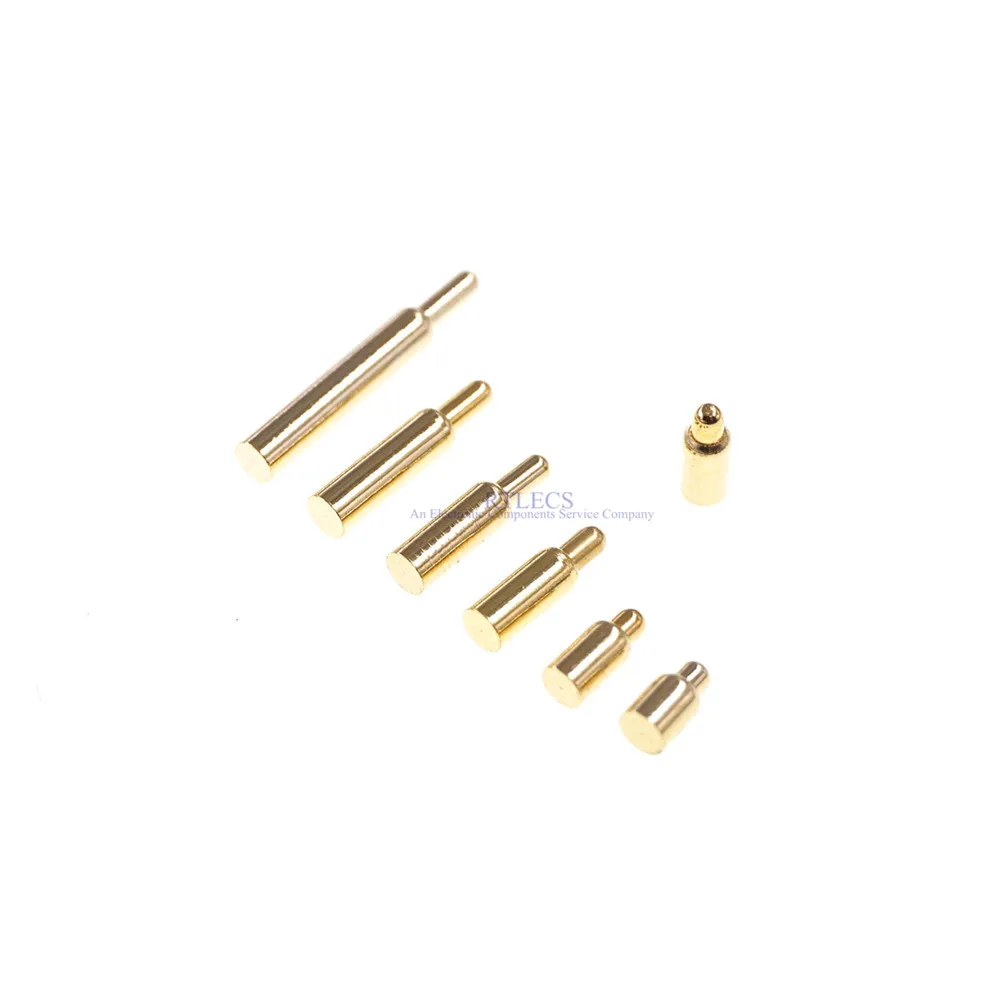 100 vnt Miniatiūrinių Pavasario pogo pin jungties skersmuo 1,5 mm aukščio 3 3.5 4 4.5 5 5.5 6 6.5 7 8 9 10 mm SMD Paviršinio montavimo PCB