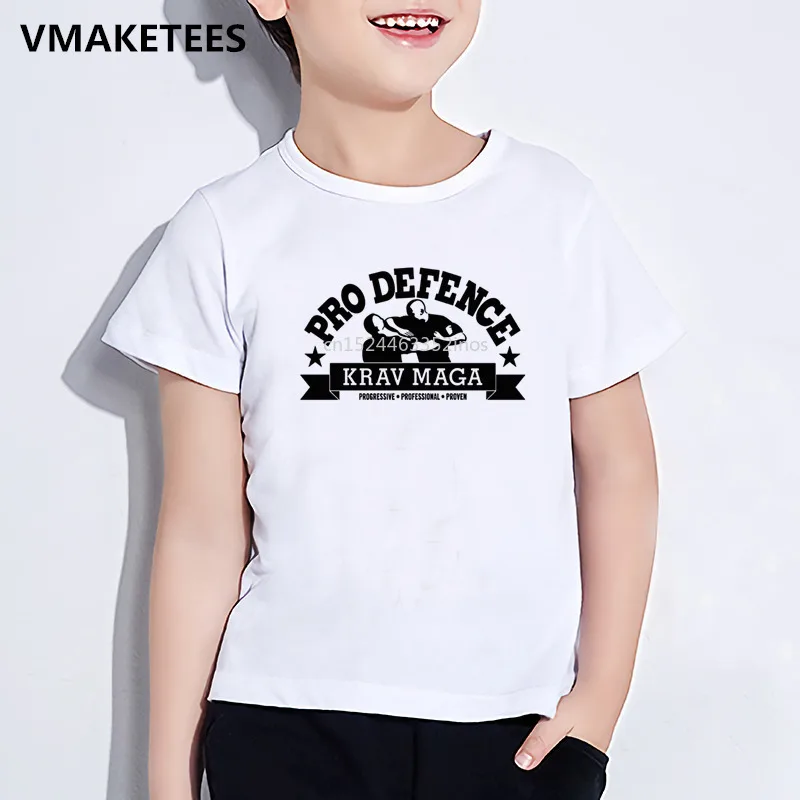 Vaikų Vasaros Mergaičių ir Berniukų marškinėliai Vaikams Izraelio Krav Maga Print T-shirt savigynos Sporto IDF Atsitiktinis Kūdikių Drabužiai,ooo715