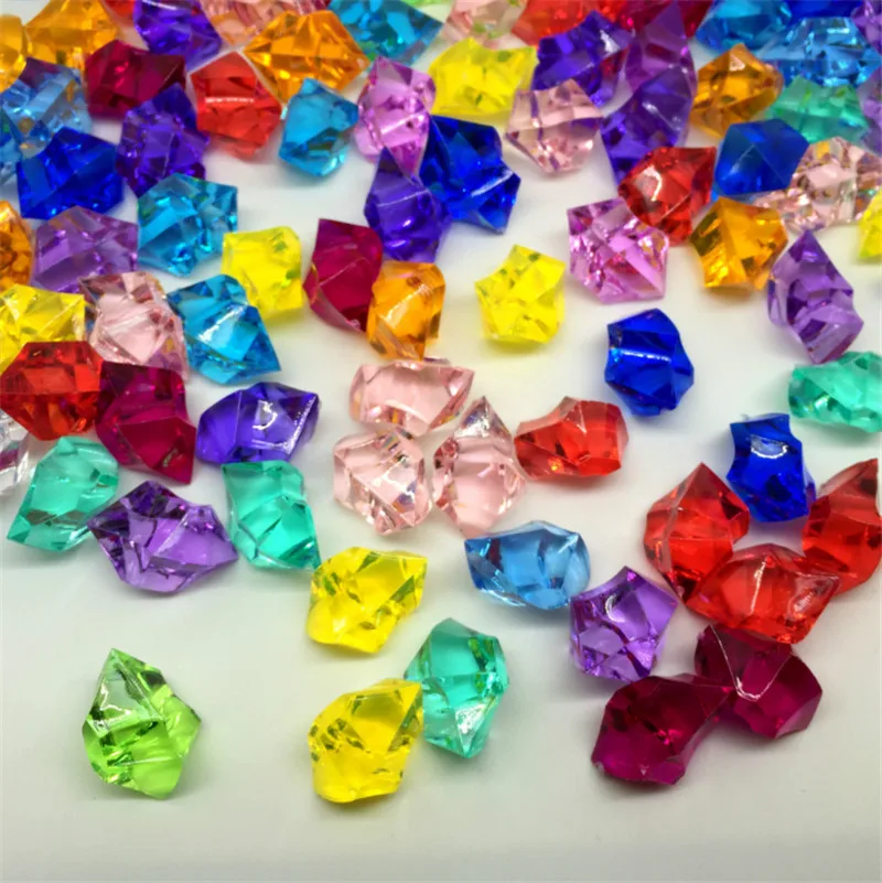200PCS 20 spalvų 14*11mm Akrilo Kristalų Deimantai, Lombardai Nereguliarus Akmens Chessman figūras stalo Žaidimai, Priedai