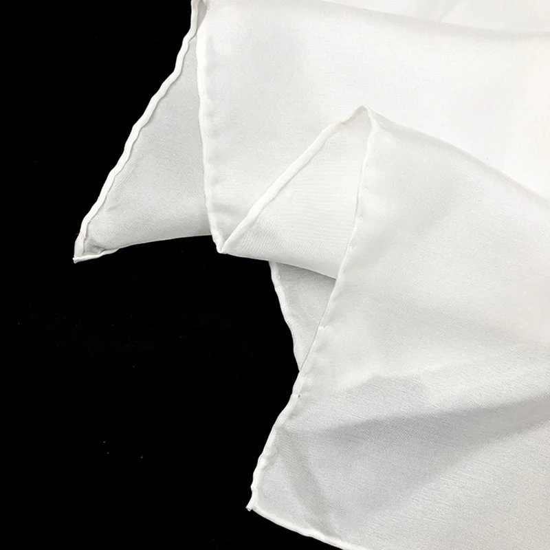 Gryno Šilko Paprasto Balto 8mm Habotai Rankų Valcavimo Lady Ilgas Šilko Skara Dažymui ir dažymas