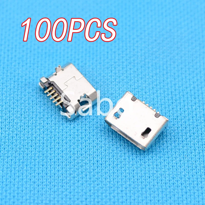100vnt Micro USB 5P,5-pin Micro-USB Lizdas,5Pins Micro USB Jungtis Uodega Įkrauti mobiliojo telefono-07