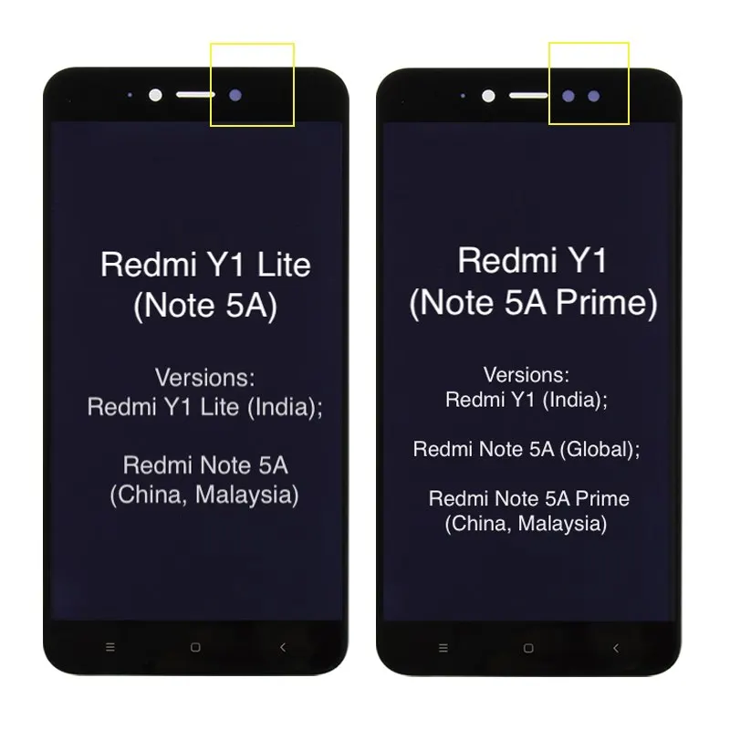 Už Xiaomi Redmi Pastaba 5A LCD Jutiklinis Ekranas skaitmeninis keitiklis Matrica Visiškai Asamblėja Pastaba 5A Premjero Pro Langas Su Rėmu Y1/Y1 Lite LCD