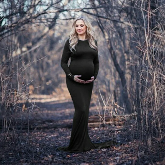 Nauja Motinystės Suknelės Už Nuotrauką Šaudyti Motinystės Fotografija Rekvizitai Nėštumo Suknelė Maxi Motinystės Suknelė Nėščioms, Drabužiai Moterims