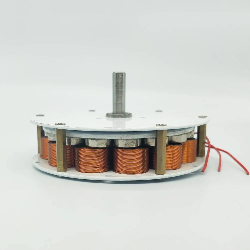 80W-100W Mini Diskas, generatorius, geležies branduolys generatorius Stiprus Magnetinis Mažo Greičio Multi-polių Trijų fazių SROVĖS Generatorius