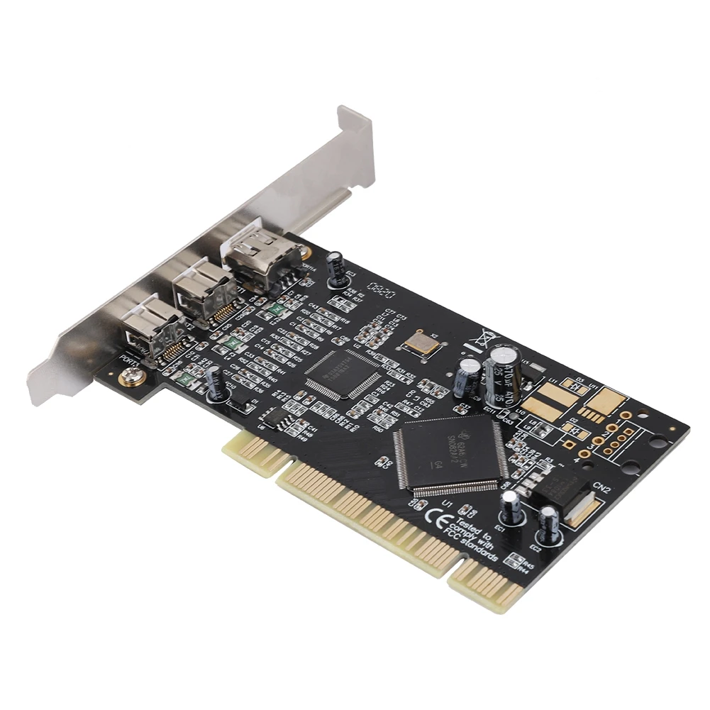 PCI Video Capture Card 3-Port Firewire 800 1394 b/a (2B1A) Filmavimo Korteles 800mbps Valdytojas Kortelės Adapteris