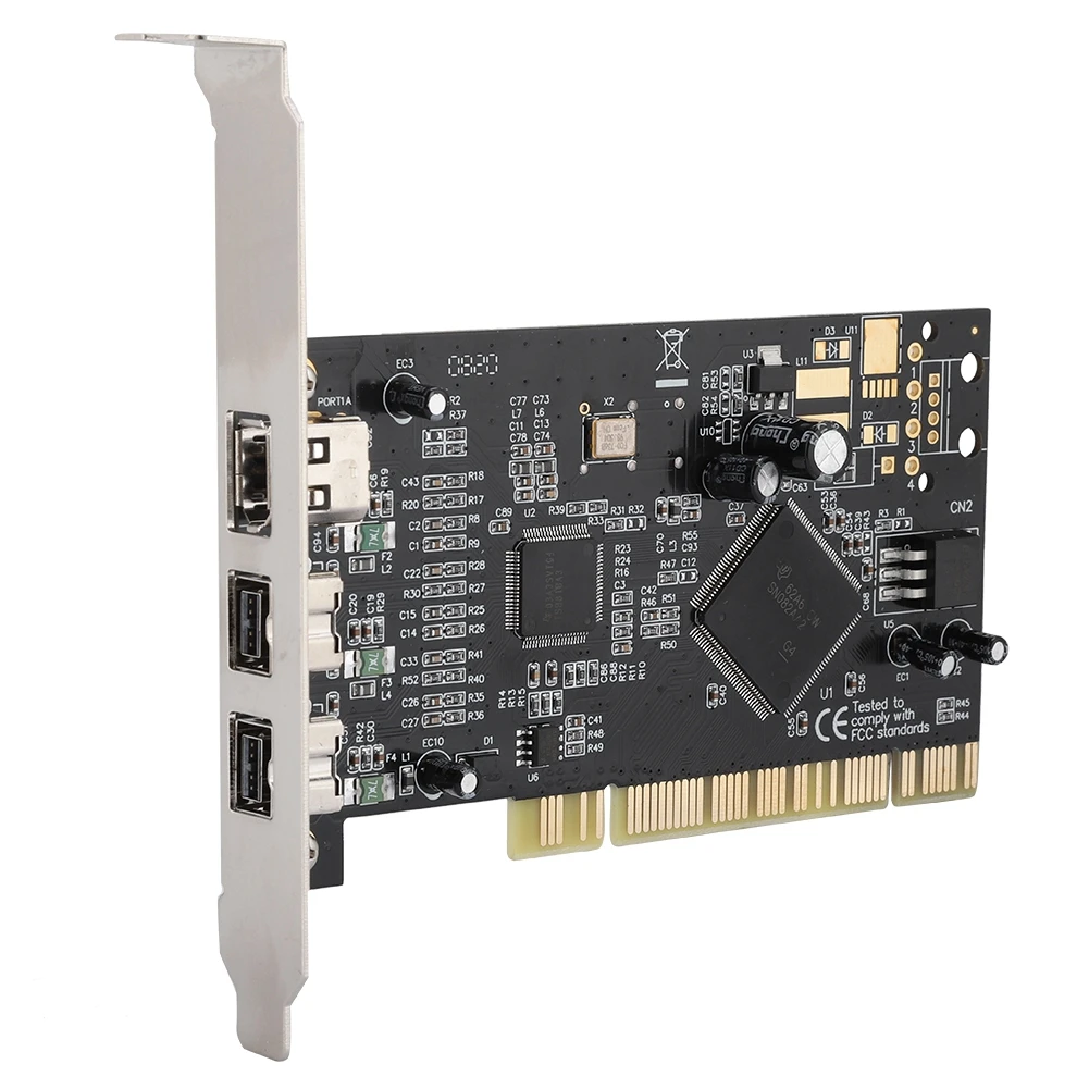 PCI Video Capture Card 3-Port Firewire 800 1394 b/a (2B1A) Filmavimo Korteles 800mbps Valdytojas Kortelės Adapteris