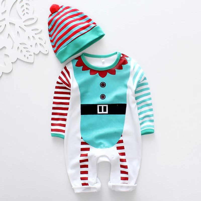 HH kalėdų Kūdikiams kostiumai berniukams kalėdų senelis kūdikiui komplektus baby girl drabužiai naujagimiams naujųjų metų jumpsuit dėvėti kombinezonai