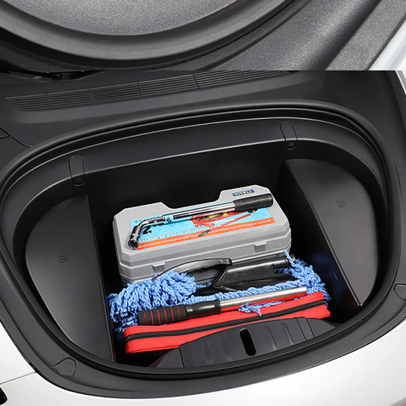 Automobilių Krovinių Dėklas Kamieno Laikymo Dėžutė Tesla Model 3 Priekiniai kamieno ABS saugojimo dėklas
