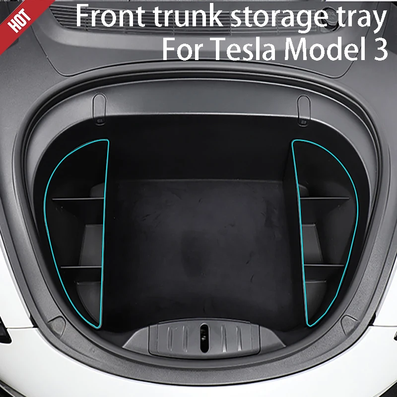 Automobilių Krovinių Dėklas Kamieno Laikymo Dėžutė Tesla Model 3 Priekiniai kamieno ABS saugojimo dėklas