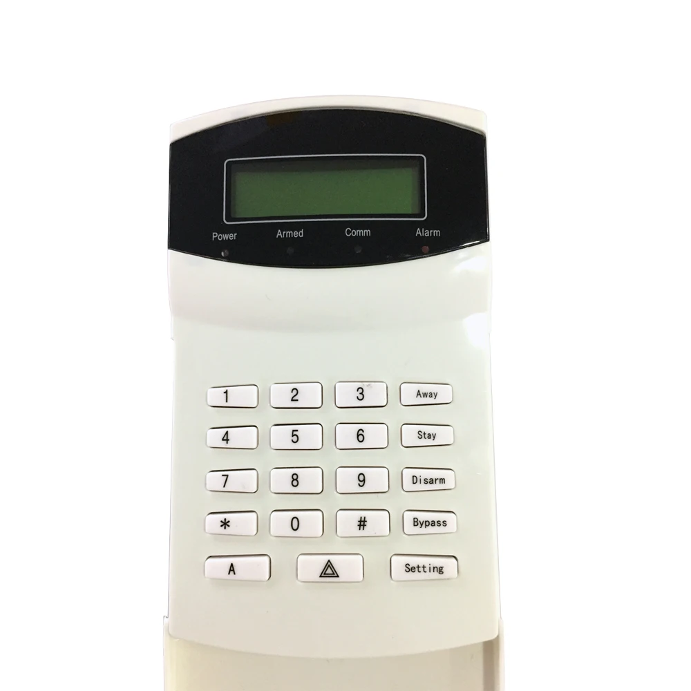 Naujų Namų saugumo gynybos PSTN ir 4G GSM SMS Signalizacijos sistemos 433MHz 16 vielinių ir bevielių zonų LED LCD klaviatūra įsilaužimo signalizacijos Priimančiosios