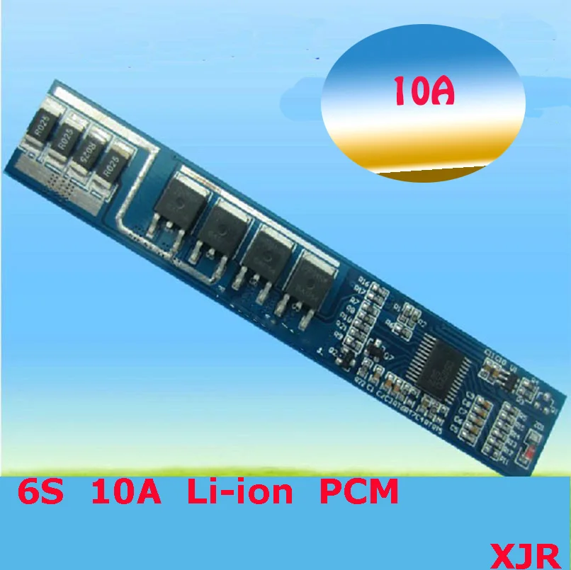 6S 10A 25.2 V lipo ličio Polimero BMS/PCM/PCB baterijos apsauga plokštės, 6 Paketus 18650 Li-ion Baterija Ląstelių