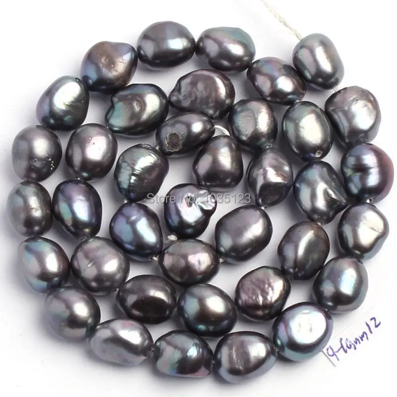 Aukštos Kokybės Natūralios 6 Spalvų 9-10mm spalvotų Gėlavandenių Perlų Netaisyklingos Formos Prarasti Karoliukų Gija 14