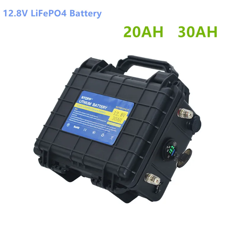 12v lifepo4 baterija 20AH 30AH 12.8 v lifepo4 ličio baterija su 5A įkrovikliu žvejybos LED apšvietimas ,patikimesnę