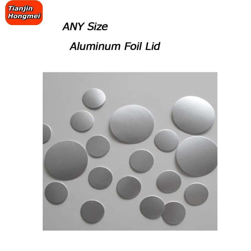 1000pcs indukcijos sandarinimo individualų dydį plastikiniai, laminuotos aliuminio folijos dangteliu įdėklai už PP, PET, PVC, PS, ABS stiklo buteliai