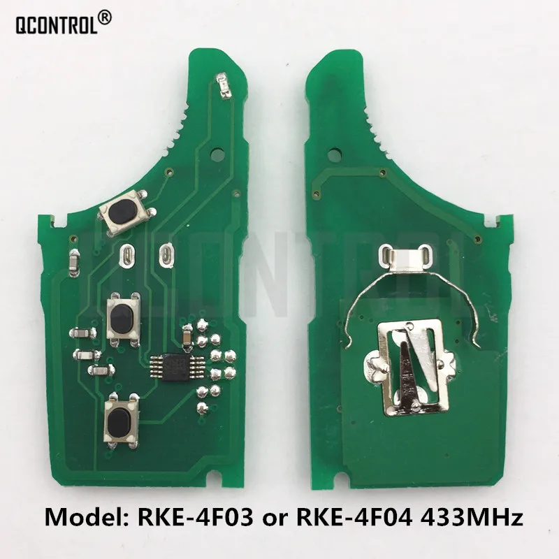 QCONTROL Automobilio Nuotolinio Klavišą Elektroninių Grandinių Valdybos HYUNDAI Modelis RKE-4F03 ar RKE-4F04 433MHz Kontrolės Signalizacijos