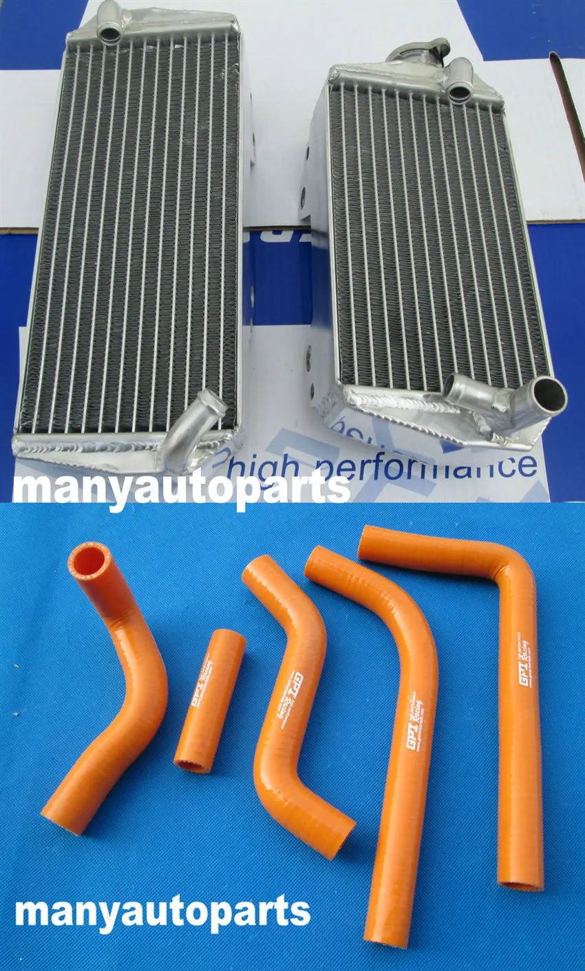 Už Suzuki RMZ450 RMZ 450 2008 2009 2010 2011 2012 2013 aliuminio radiatorius ir geltona žarna