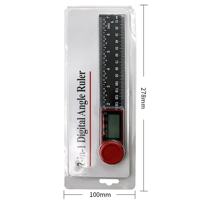 200mm Skaitmeninis Kampas Inclinometer Kampo Matas, Matuoklis Elektroninių Goniometer Matlankis Finder Matavimo Įrankis
