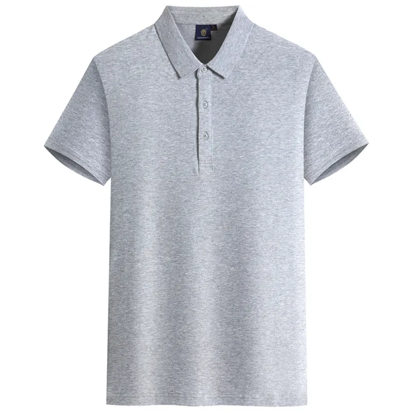 2020 Asmeniniams poreikiams Pritaikyti vyrų polo marškinėliai trumpomis rankovėmis reklamos marškinėliai A469 spausdinti balta šviesiai mėlyna