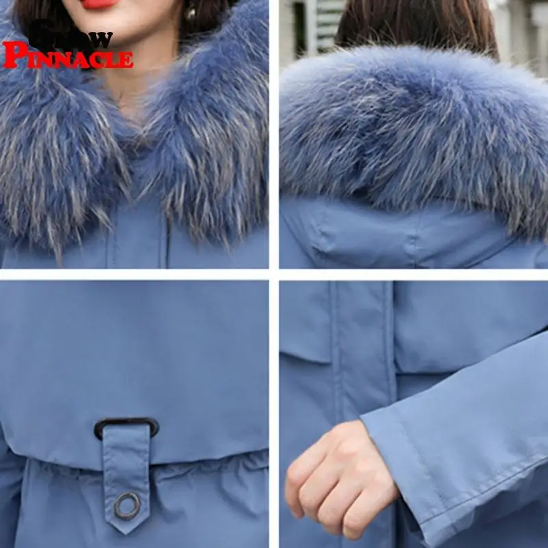 2020 moterų žiemos ilgos striukės, paltai Atsitiktinis spalvinga tirštėti šiltas parkas kailis Kietas didelis kišenėje žiemos striukė moteriška outwear kailis