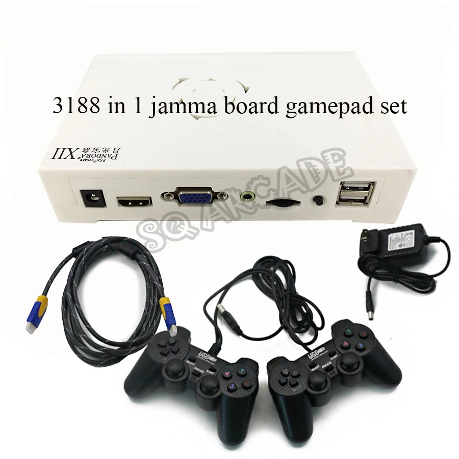 Pandora box 12 gamepad nustatyti 3188 1 jamma valdybos 3d žaidimai usb joypad valdytojas adapterio kabelis HDMI išėjimo į TV ir arcade stebėti