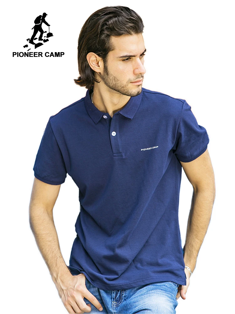 Pioneer Stovykla klasikinis Vyrų Polo Marškinėliai prekės ženklo drabužių Vyrų trumpomis Rankovėmis Atsitiktinis polo marškinėliai Kvėpuojantis 409010