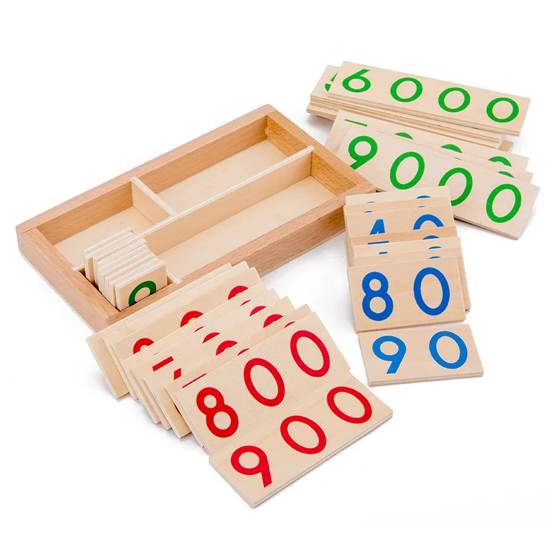 Mediniai Žaislai Montessori Skaitmeninės Švietimo Žaislai Skaičius Kortelė Vaikų Ankstyvojo Ugdymo Kortelės Mokantis Matematikos Mokymo Priemonių