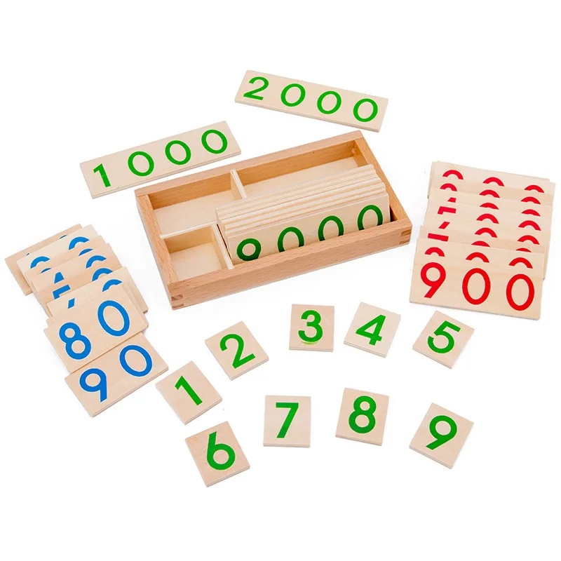 Mediniai Žaislai Montessori Skaitmeninės Švietimo Žaislai Skaičius Kortelė Vaikų Ankstyvojo Ugdymo Kortelės Mokantis Matematikos Mokymo Priemonių