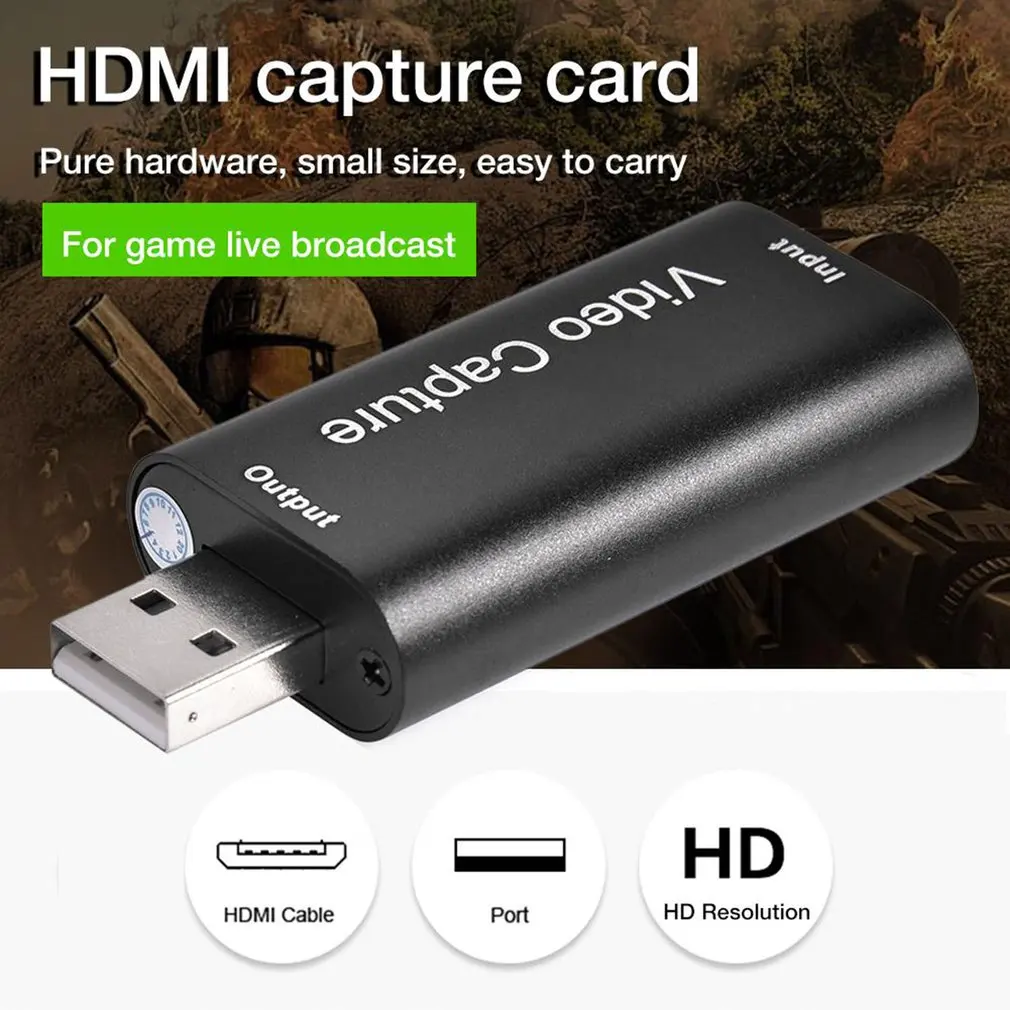 USB2.0 HDMI suderinamus Užfiksuoti Kortelė Palaiko Obs Gyvai Įrašyti Langelyje Adapterio plokštę HD Capture Mokymo Įrašymo Medicininio Vizualizavimo
