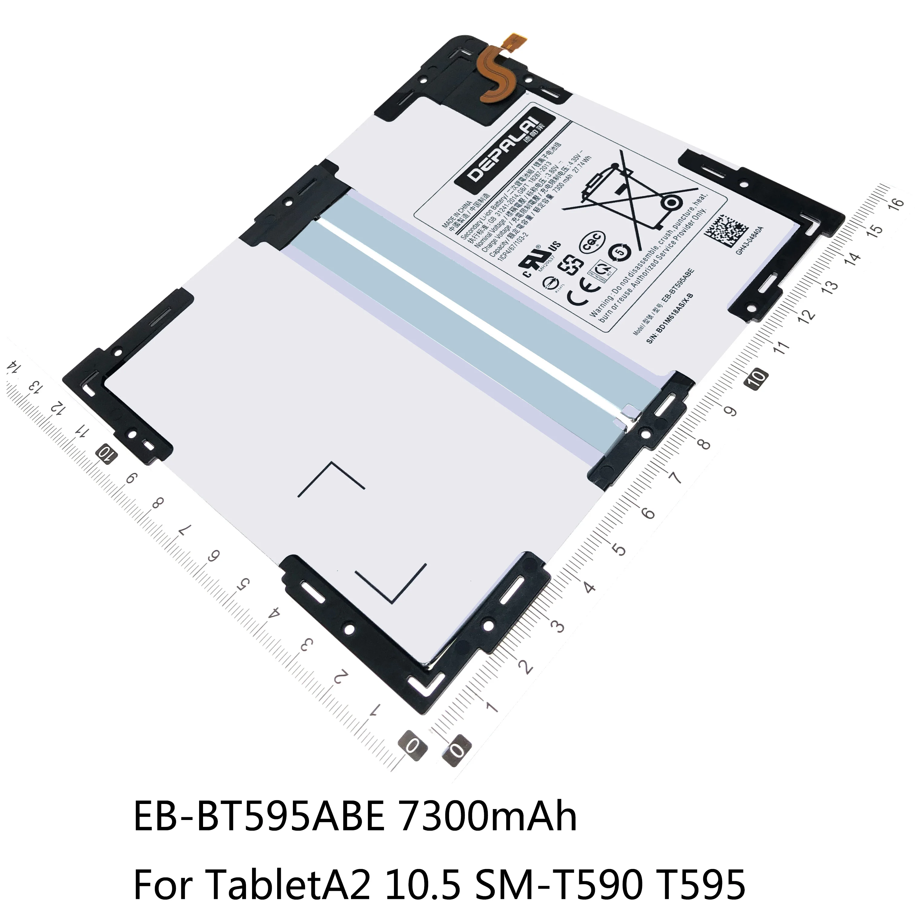 EB-BT550ABE EB-BT585ABE EB-BT595ABE TabletA A2 Baterija Samsung 9.7 SM-T550 T555 P555 T550X P550C T580 SM-T585C SM-T590 T595