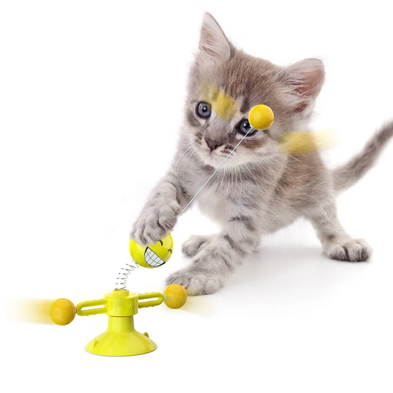 Verpimo Katė Žaislas Ratas, Funny Cat Kamuolys Plunksnų Stick Pet Žaislas 360 Laipsnių Laisvai Besisukantis Kačių Klubo Pritraukti Katės Susidomėjimą