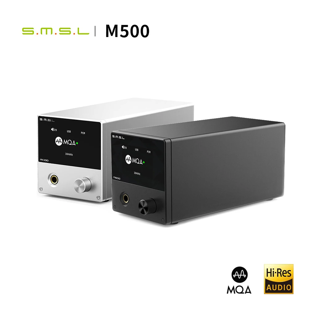 SMSL M500 MQA USB DAC Ausinių Stiprintuvo ES9038PRO Garso Dekodavimo XMOS XU216 DSD512 32Bit/768Khz USB/OPT/KOAKSIALINIS įėjimas