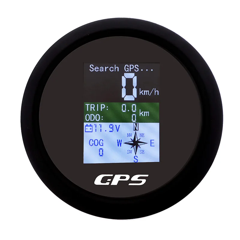 85mm GPS Spidometras TFT Ekrano Skaitmeninis Greičio Matuoklis MPH Mazgų Km/h Reguliuojamas GPS Antena Valtis Automobilių Ridos Motociklas