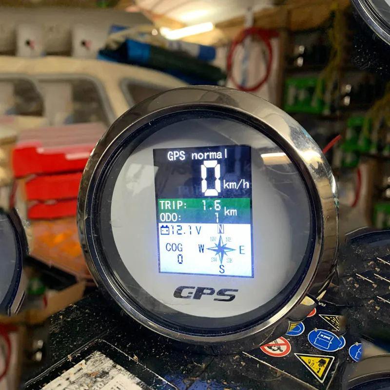 85mm GPS Spidometras TFT Ekrano Skaitmeninis Greičio Matuoklis MPH Mazgų Km/h Reguliuojamas GPS Antena Valtis Automobilių Ridos Motociklas
