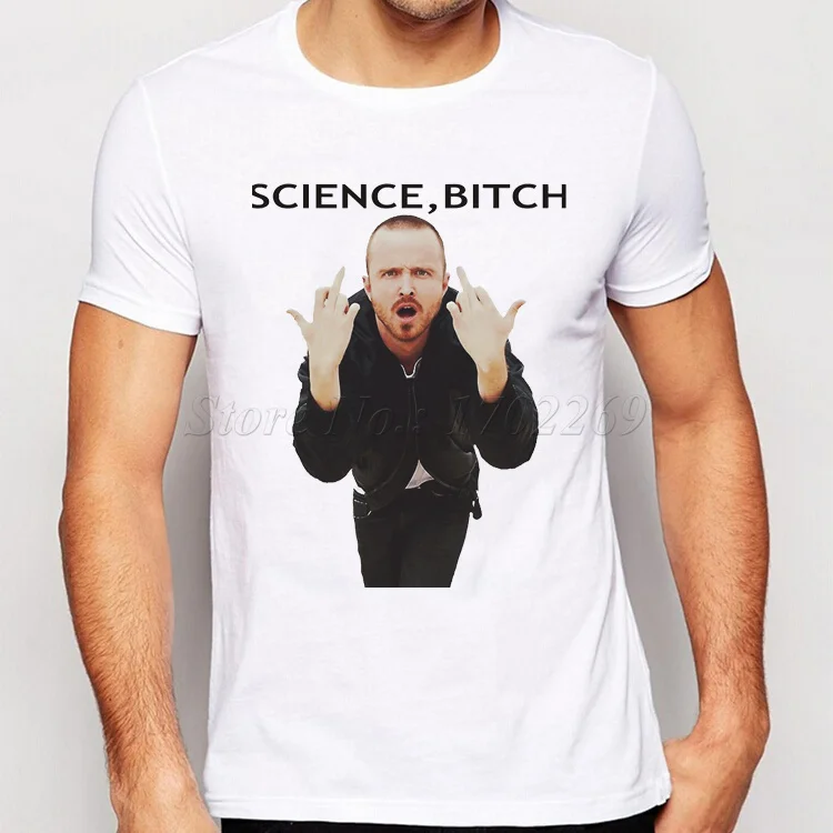 Mados Kietas Stilius Jesse Pinkman Vyrų T Shirts Breaking Bad nusiraminkite Mokslo Kalė Atspausdinta marškinėliai trumpomis Rankovėmis Viršūnes Basic Tee