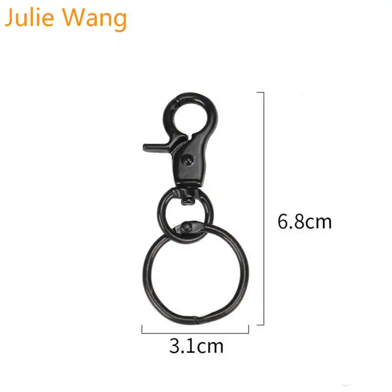 Julie Wang 5VNT Spalvotų Apvalus Raktų Žiedas 