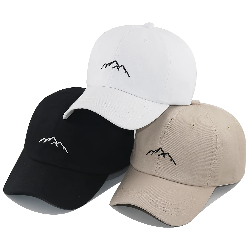 Naujas Kalnų tėtis skrybėlę žygiai vyrų, moterų siuvinėjimo mados beisbolo kepuraitę kelionės atsitiktinis sporto skrybėlės Kaulų Garros