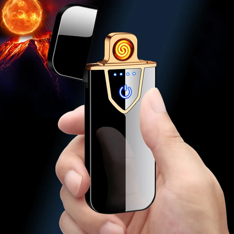 Plonas Vėjo Flameless Volframo Turbo Usb Švelnesnę Jutiklis Elektroninių Cigarečių Įkrovimo Plazmos Encendedor Dropship