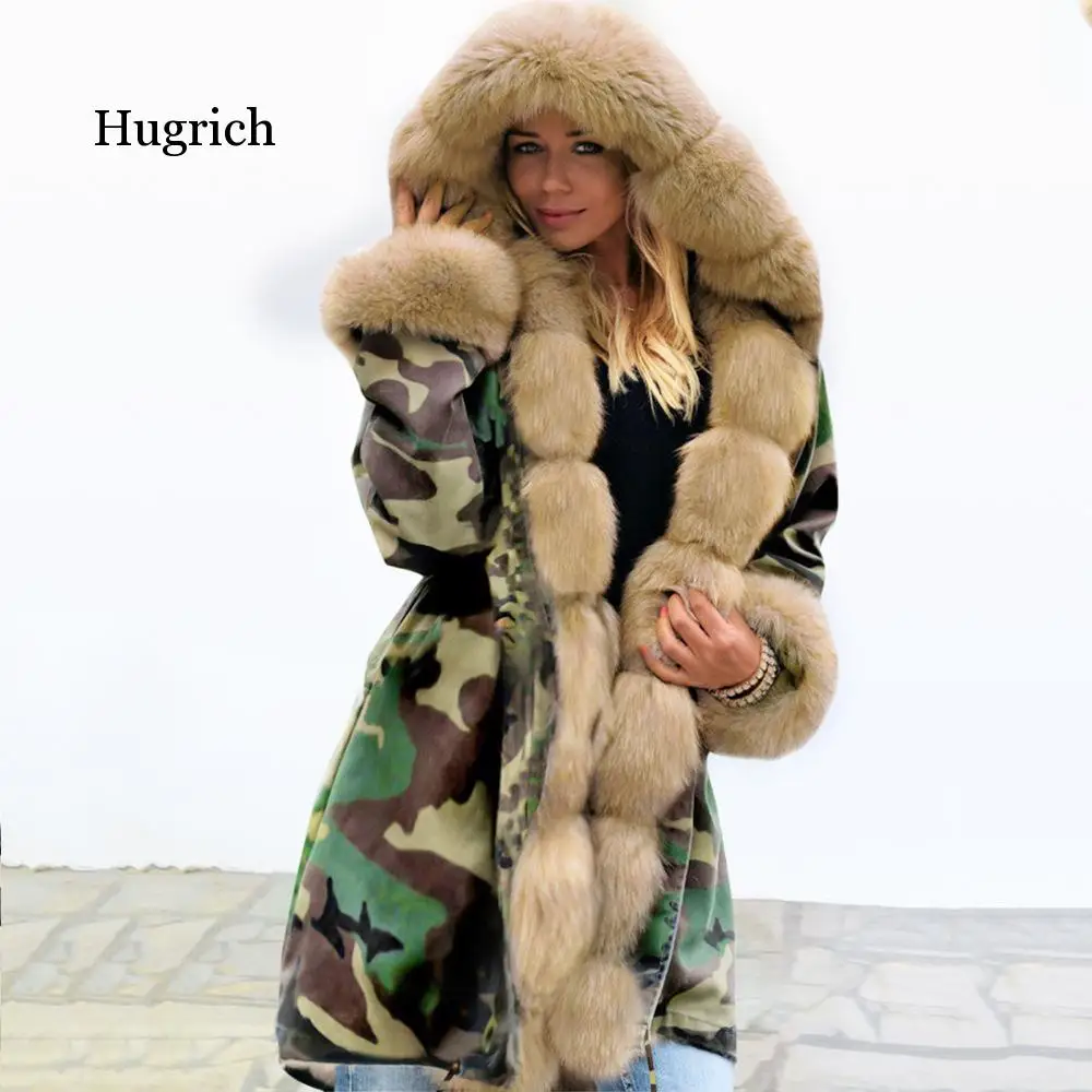 Moterų Žiemos Medvilnės Paminkštintas Aukštos Kokybės Kailiniai Drabužiai Elegantiškas Ponios Šilta Striukė Kailis