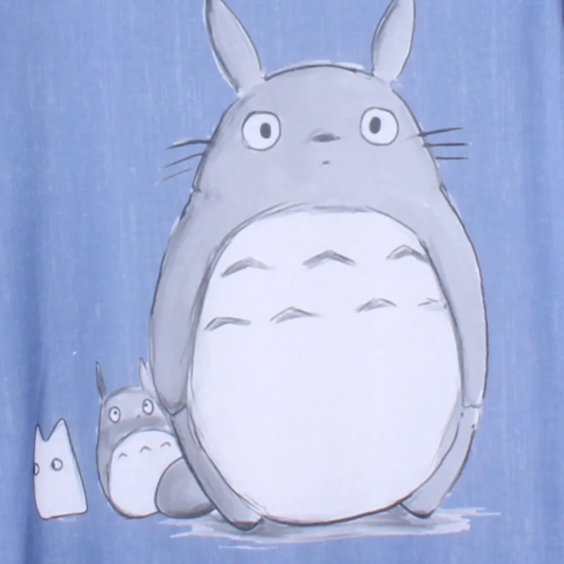 Animacinių filmų Totoro spausdinti merginos top tees moteriški marškinėliai atsitiktinis apranga Vakarų mados vasaros tees moterų blusas nemokamas pristatymas