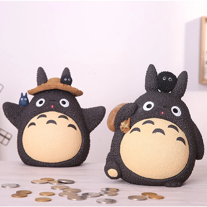 SIBAOLU Anime Totoro Piggy Bank Dervos Cartoon Mano Kaimynas Totoro taupyklė Japonijos Figūrėlės Gimtadienio Dovana Monetos Taupymo Dėžutė