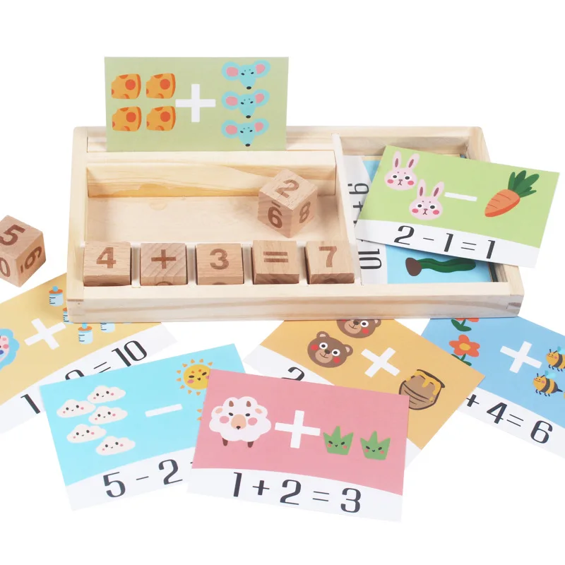 Skaitmenų aritmetinis Rašybos Žodžių Žaidimą Vaikams Anksti Švietimo Žaislai Vaikams Mokymosi Mediniai Žaislai Montessori Ugdymo Žaislas