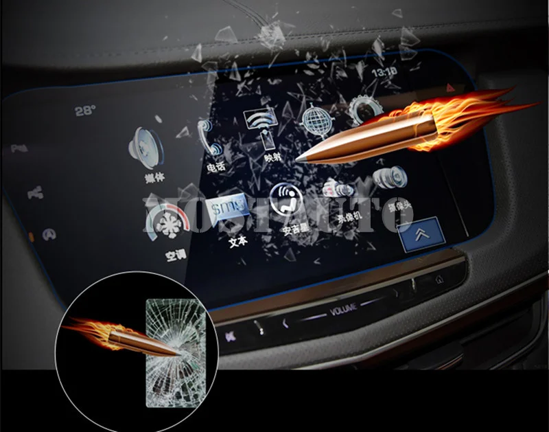 Už Cadillac CT6 Grūdintas Stiklas GPS Navigacijos Screen Protector 2016-2019 1pcs Automobilių Aksesuarų, Interjero, Automobilių Puošimas, Automobilių Apdailos