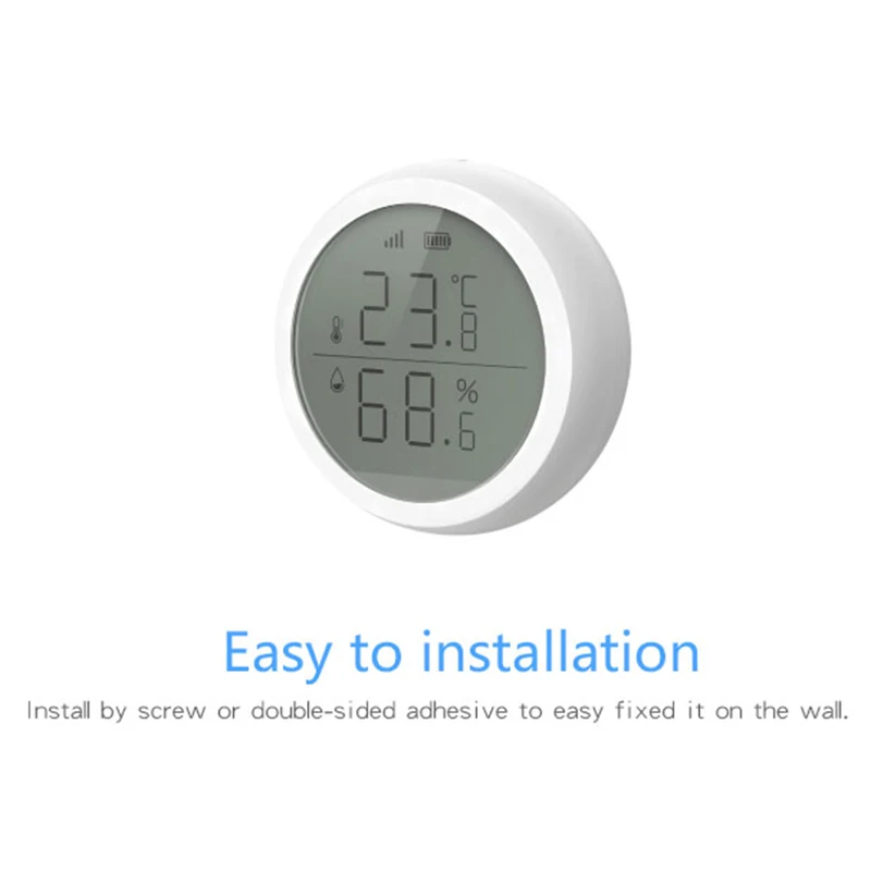 Tuya Zigbee Smart Temperatūros Ir Drėgmės Jutiklių Su LED Ekranas Ekranas Baterija Tiekimo Zigebee Smart Home Securuty