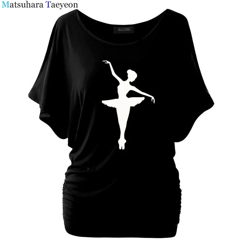 Šokėjas, Šokių, Baleto Vinilo T-shirt 2018 medvilnės spausdinti moteriški Vasaros marškinėliai atsitiktinis modelį, juokingi marškinėliai, ponios tee mados