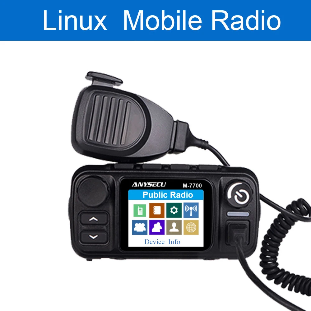 Anyzecu Tinklo Radijo 3G 4G LTE POC Viešojo Judriojo Radijo Stotis GPS M-7700 Walkie Talkie dirbti Tik su realiais TR platforma