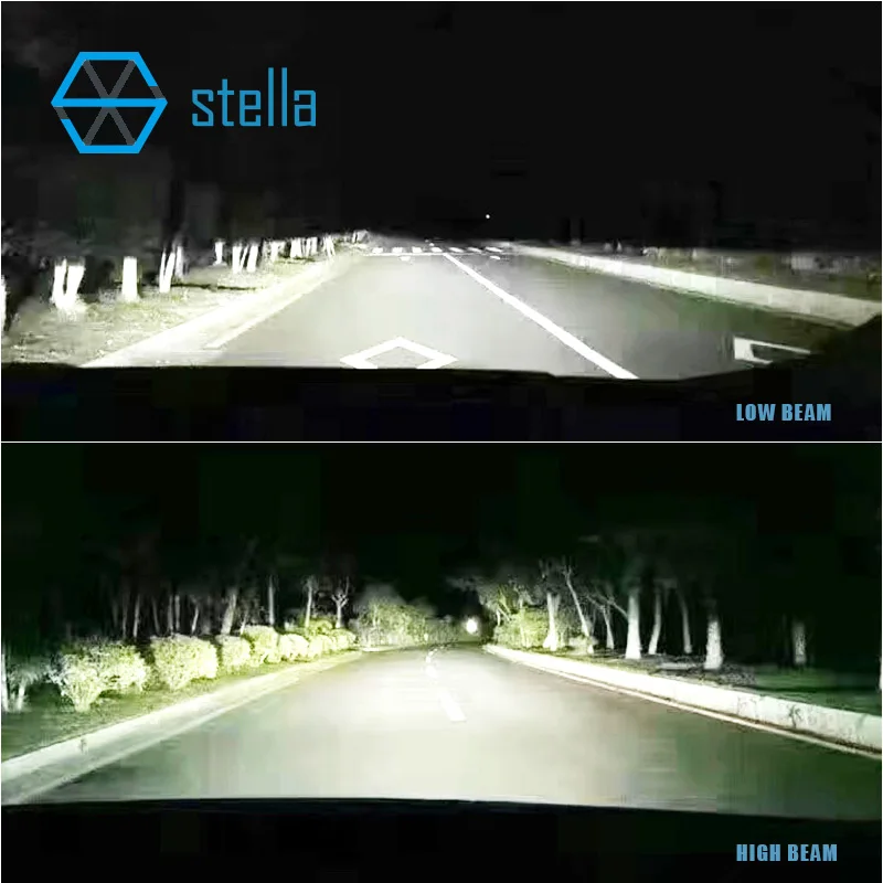 Stella Automobilių Žibintai LED 65W 16000LM H4, H7 H11 LED Lempa Žibintų Lemputės H1 H8, H9 9005 9006 Turbo LED Lemputė H7 12V 24V sunkvežimis/van