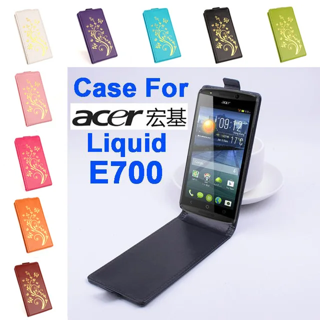 Prabangus odos atveju Acer Liquid E700 Flip cover būsto Acer E 700 Telefono atvejais apima Mobiliojo Telefono Krepšiai Fundas shell