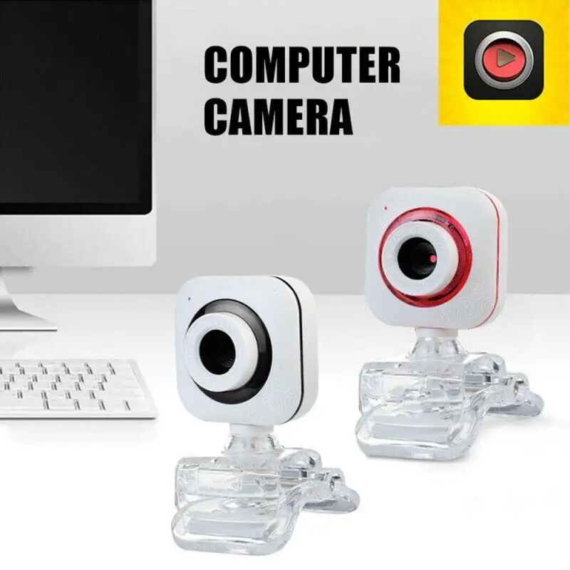 1/2/5 Vnt. NAUJŲ Nešiojamų Web Kamera, PC Kompiuteris Naktį Webcam USB Nemokama Vairuotojo Kamera Su Mikrofonu Web Cam Webcamera