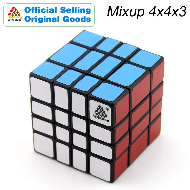 WitEden & Oskaras Mixup 4x4x3 Magic Cube 443 Cubo Magico Profesinės Greitis Neo Kubo Galvosūkį Kostka Antistress Žaislai